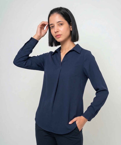Ibuki Open Collar Top