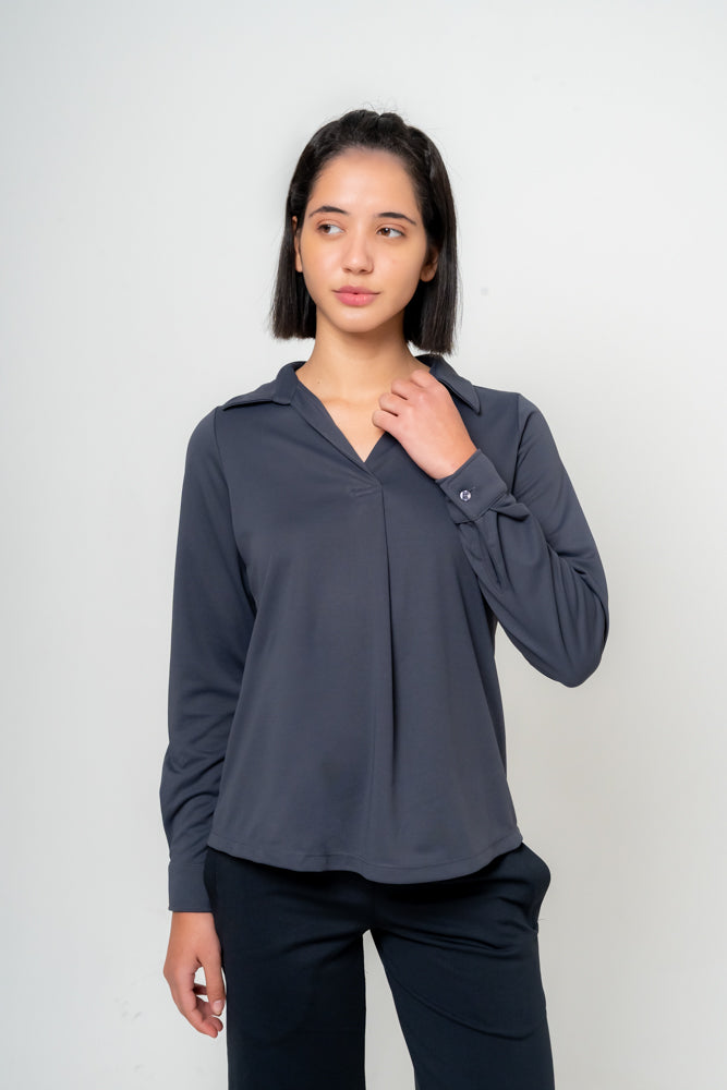 Ibuki Open Collar Top
