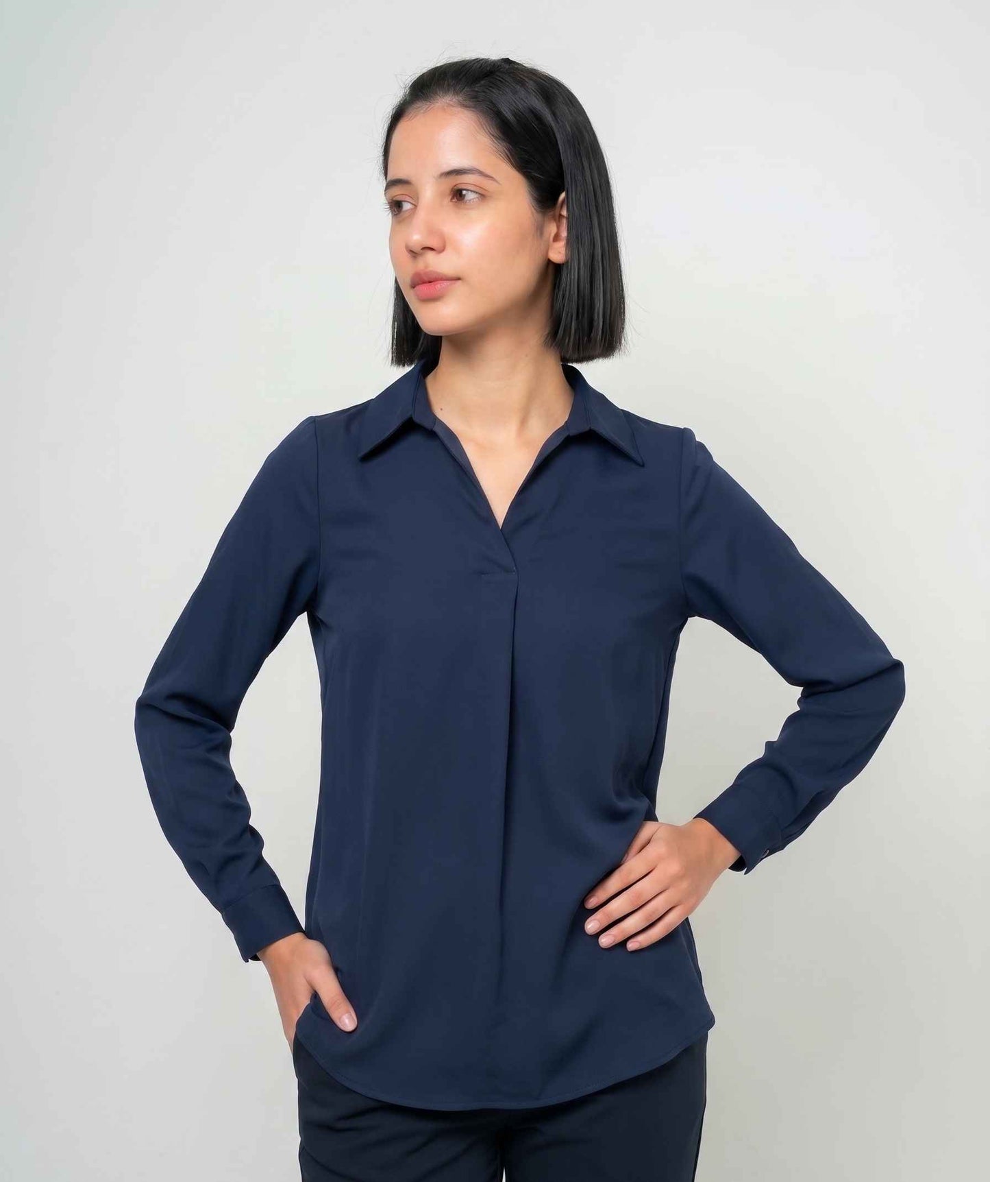 Ibuki Open Collar Top