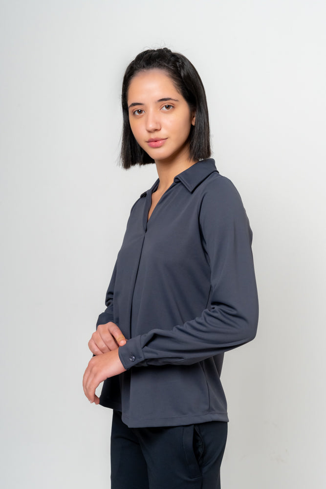 Ibuki Open Collar Top