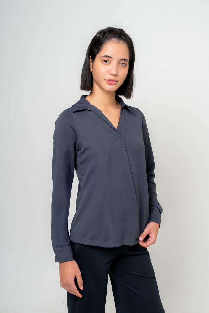 Ibuki Open Collar Top