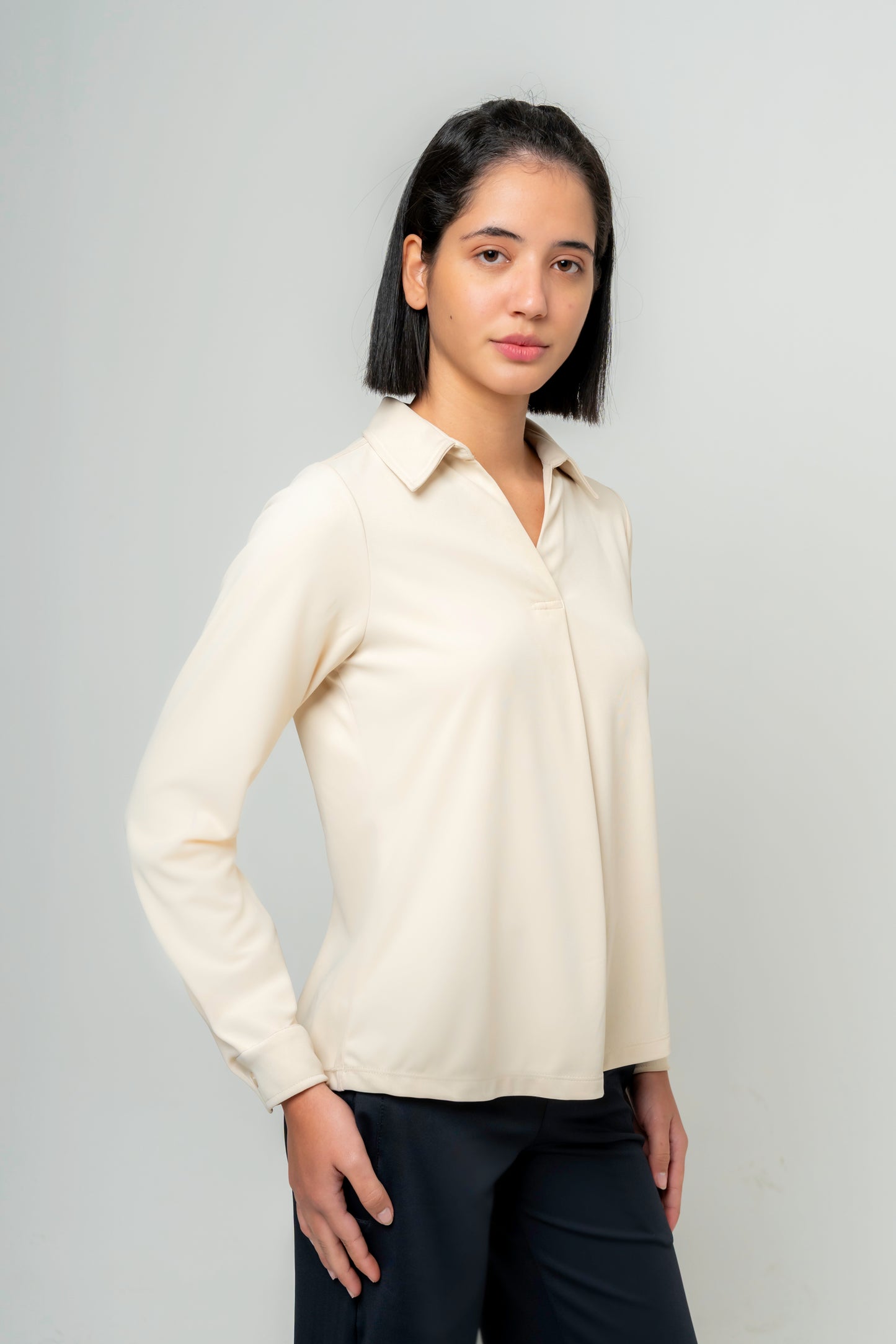 Ibuki Open Collar Top